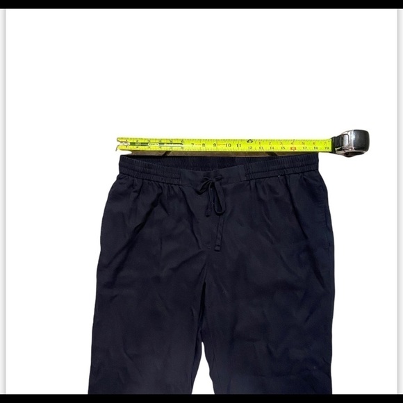 Talbots Plus Size 1X Easy Drawstring Navy Blue Pants 100% Lyocell - Picture 3 of 8